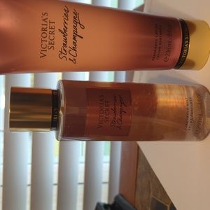 Brand new Victoria's secret Strawberries and Champagne lotion and mist